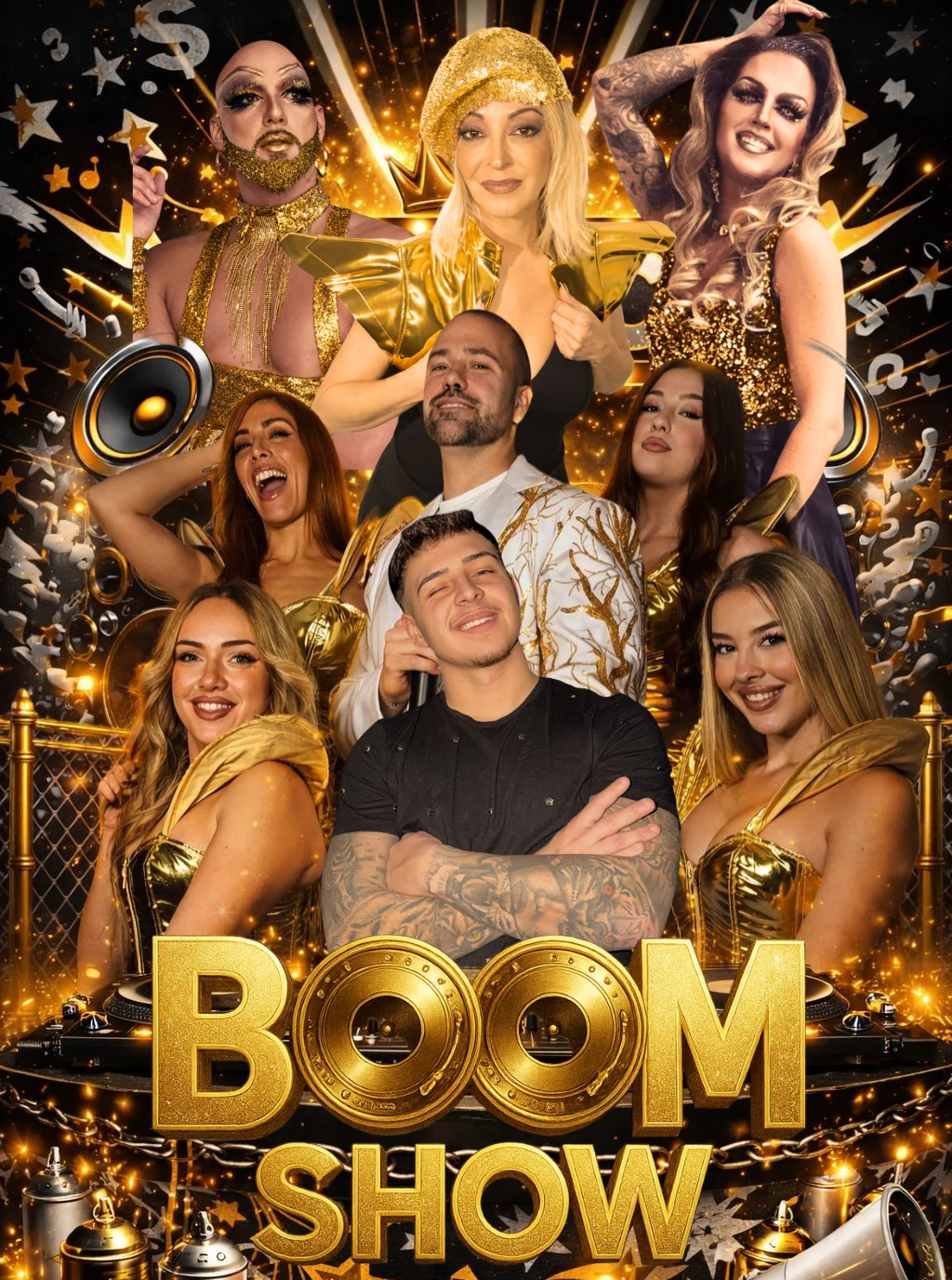 Boom Show con artistas en escena